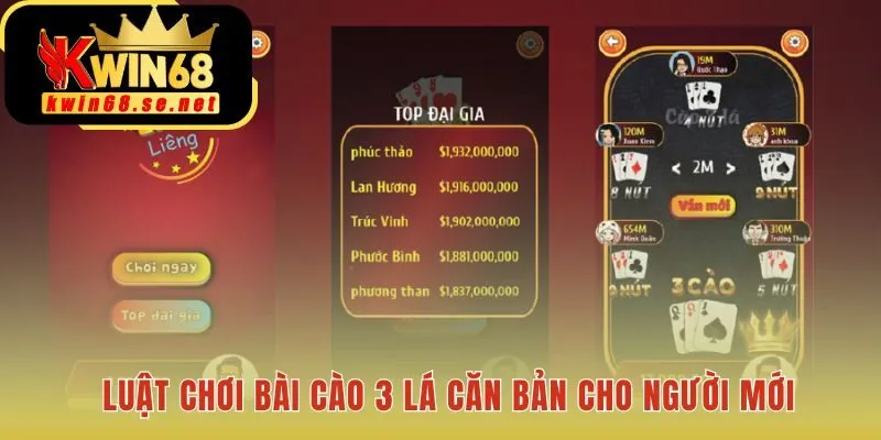 Luật chơi bài cào 3 lá căn bản cho người mới