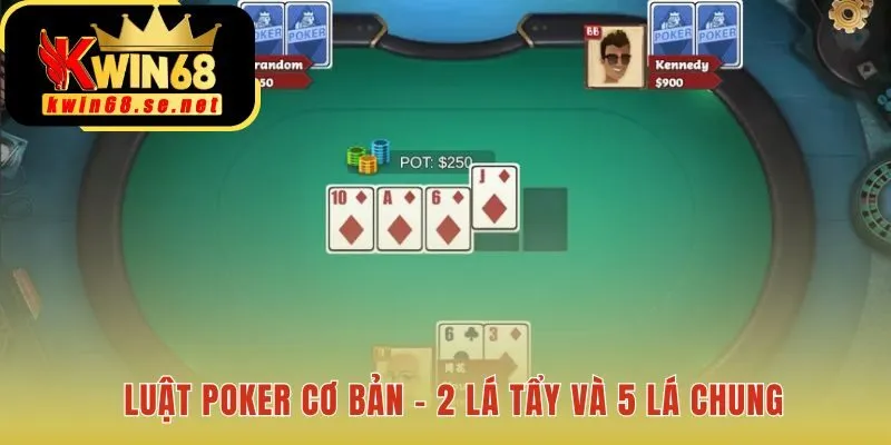 Nền tảng Poker Texas Holdem từ 2 lá tẩy và 5 lá chung