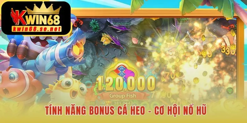 Bonus Cá Heo Thủy Cung Slot kích hoạt vòng quay và hệ số nhân
